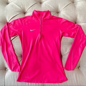 Nike Pink Quarter-Zip Pullover